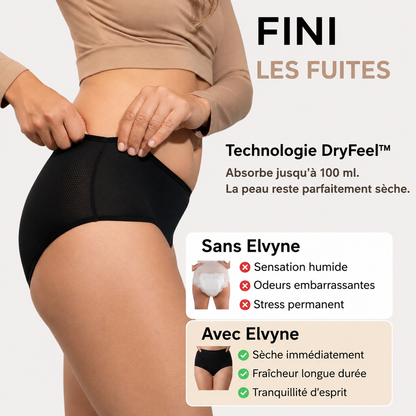Culottes d’incontinence & menstruelles taille haute ultra-absorbantes
