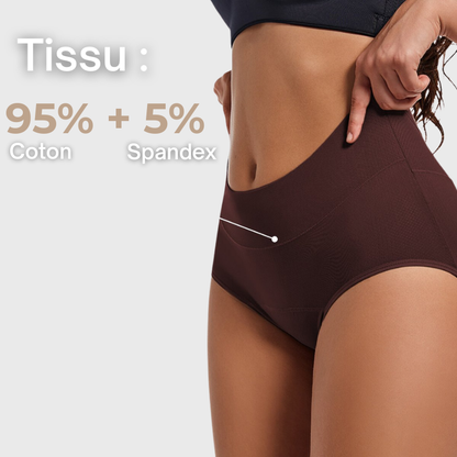 Culottes d’incontinence & menstruelles taille haute ultra-absorbantes